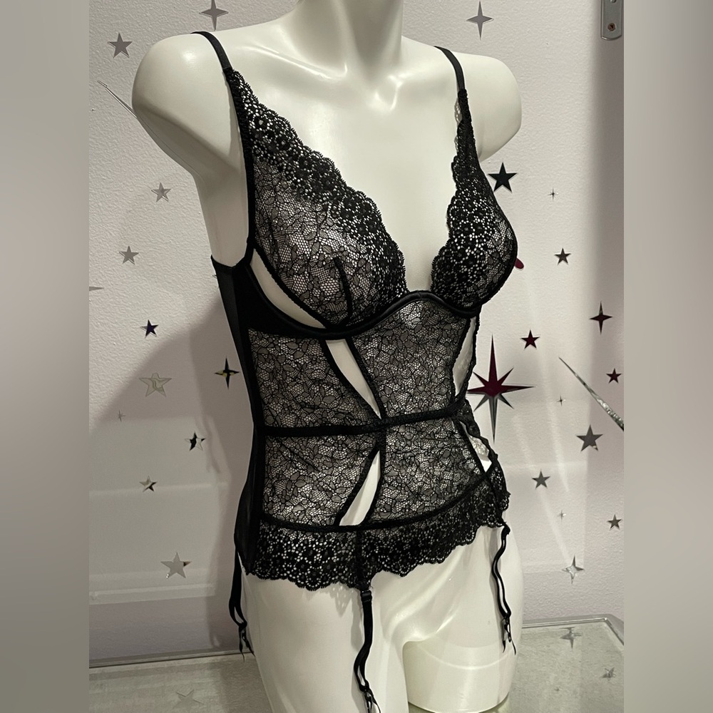 Victoria's Secret Teddy Chemise Garter Bustier
